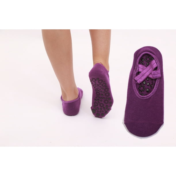  Gaiam Yoga Barre Socks - Grippy Non Slip Sticky Toe Grip  Accessories For Women & Men - Pure Barre