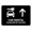 Warning Sign 3, variant on Car Rental with Right Arrow White Aluminum Sign 12 x 8 Inches - UV Ink Printed, Durable for House, Business, Indoor Outdoor Rental Lot, Customer Direction