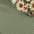 thumbnail image 5 of Lazzzy Olive Kitchen Curtains 24 Inch Tier Curtains Waffle Textured Cafe Curtains for Bathroom Short Window Curtain Rod Pocket 2 Panels, 5 of 13