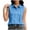 *1-Light Blue, variant on Women's Gingham Button Down Collared Shirt,Plaid Roll Up Sleeve Blouse For Women,Ladies Summer Office Work Top with Pockets,Red,S-2XL