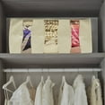 thumbnail image 3 of Sorbus Foldable Storage Bag Organizers, 3 Sections, Great for Clothes, Blankets, Closets, Bedrooms, and More (2 Pack), 3 of 5
