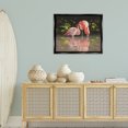 thumbnail image 3 of Stupell Industries Flamingos with Pond Reflection Animals & Insects Painting Black Floater Framed Canvas Art Print Wall Art, 31 x 25, 3 of 10