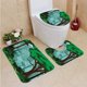 thumbnail image 1 of ABPHQTO Selva Tropical Selva Selva Tropical Juego de alfombras de baño de 3 piezas Alfombra de baño Alfombra de contorno y tapa de inodoro, 1 of 2