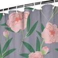 thumbnail image 4 of Waterproof Pioneer Shower Curtain 84x72 Inch Polyester Unique Colorful Floral Shower Curtain for Bathroom Hotel Home Decor with 12 Plastic Hooks, 4 of 5