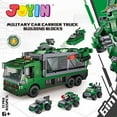 thumbnail image 2 of JOYIN STEM Building Toys for Kids, 6-in-1 Army Car Carrier Truck Toys Building Block Set, Engineering Building Bricks Robot Truck Vehicles Set, 2 of 5
