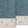 thumbnail image 3 of Linum Home Textiles 2 Piece Texture/Embroidery Turkish Cotton Bath Towel, 27" x 54", Blue, 3 of 3