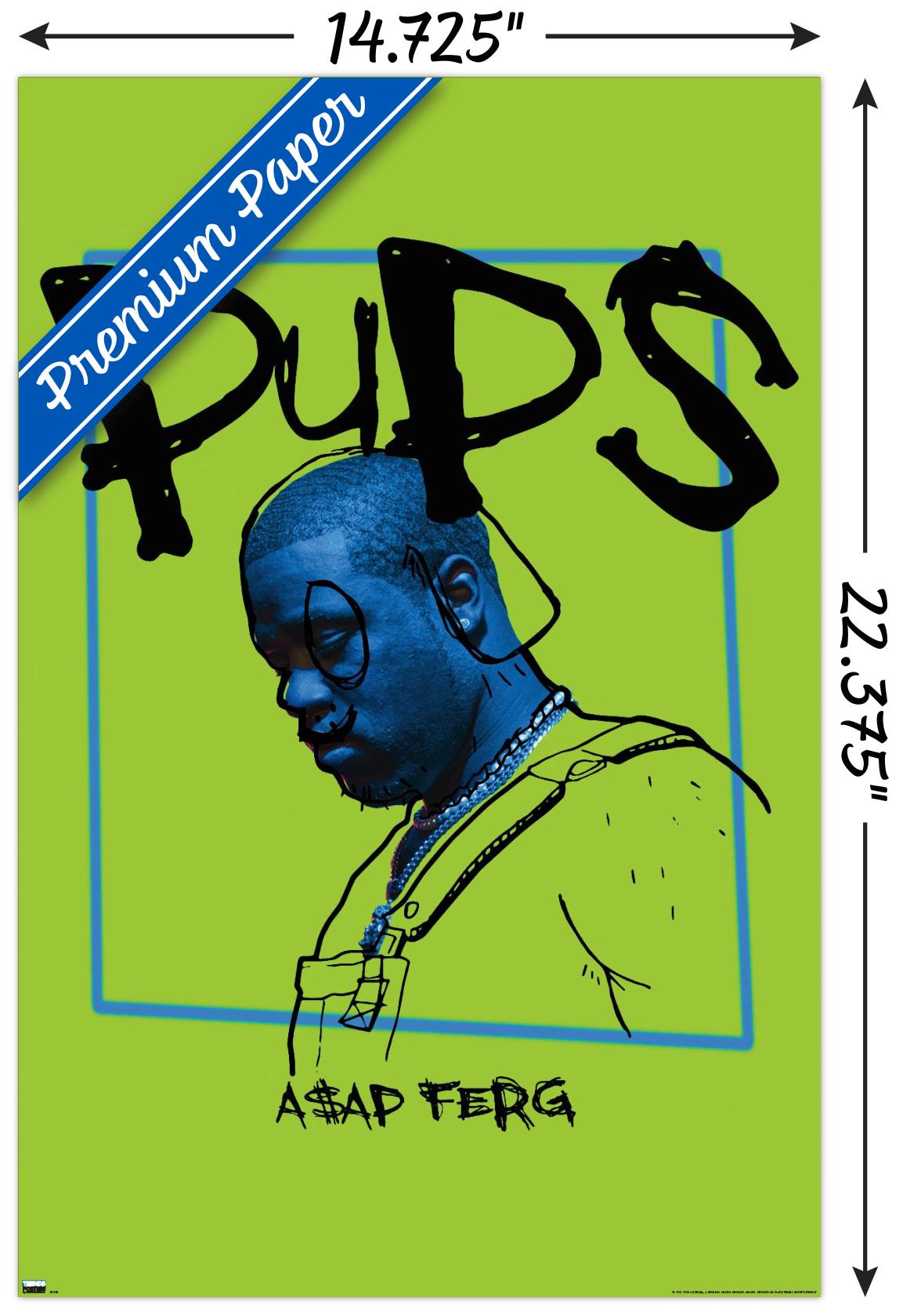 A$AP Ferg - Pups 14.72 in x 22.37 in Posters, by Trends International