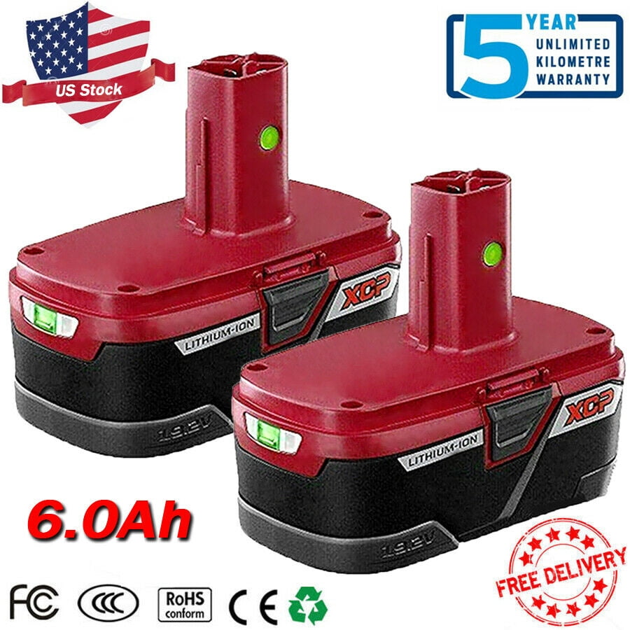 6.0Ah 19.2 Volt Lithium Battery for Craftsman C3 XCP Battery 130279005 PP2030 US 