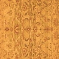 thumbnail image 1 of Ahgly Company Machine Washable Indoor Square Abstract Orange Modern Area Rugs, 6' Square, 1 of 4