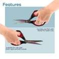 thumbnail image 4 of JubileeYarn Forged Titanium Fabric Shears - 9.5" Black w/Red - 30 Set Bulk Pack, 4 of 6