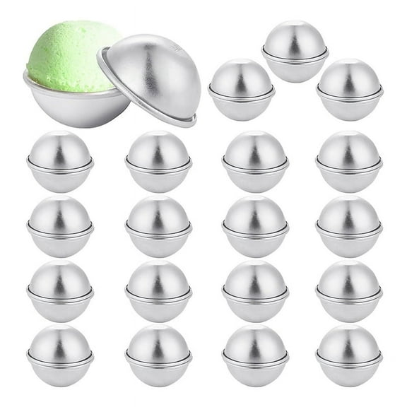 40 Pieces 20 Set DIY Metal Bath Ball Mold for Crafting DIY Making Supplies 4.5X2cm