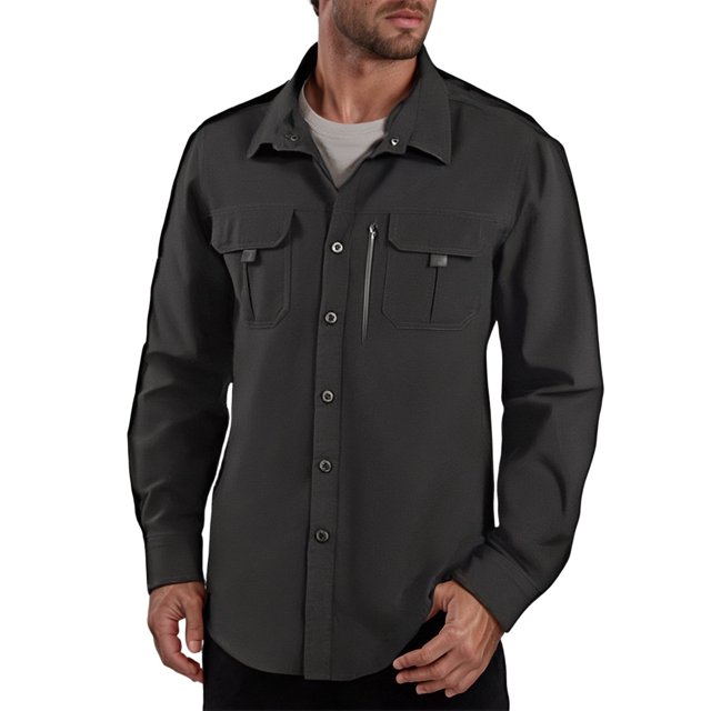 Men'S Fishing Shirts Long Sleeve Travel Work Shirts Summer Button Down Shirts For Men Men'S Cardigan M