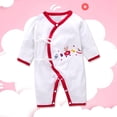 thumbnail image 1 of Mono De Manga Larga Con Estampado De Oso Para Bebé, Niño Pequeño, Mono, Ropa De Pijama, Banda Roja, 52cm, 1 of 7