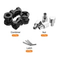 thumbnail image 3 of Uxcell 4pcs 12mm Wheel Hex Drive Hubs Adapter Combiner Coupler, Aluminum 15mm Extension for 1/10 RC Black, 3 of 4