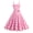 Light Pink, variant on Women Dress Princess Style A-line Big Hem Shirring Ruffle Color Matching Tight Elastic Waist Sleeveless Christmas Party Prom Dress