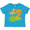 thumbnail image 3 of Inktastic Happy Dinosaur Second Birthday-green Boys or Girls Toddler T-Shirt, 3 of 5