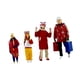 thumbnail image 5 of 4pcs 1:64 Figuras familiares de escala Micro paisajismo de de arte manualidades de decoración de pequeñas novedades de año nuevo personajes, 5 of 8