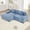 Blue 2 Seater+1 Ottoman, variant on GUCOGUKA 92" Oversized Cloud Deep Seat Loveseat, Extra-Wide Armrests Throw Pillows Ergonomic Design, Modern Comfy Settee Loveseat for Living Room Set, Small Apartment, Green