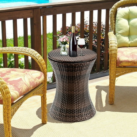 1pc Adjustable Outdoor Patio Rattan Ice Cooler Cool Bar Table Party Deck Pool Canada 1pc Adjustable Outdoor Patio Rattan Ice, Wicker Patio Cooler Table