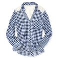 thumbnail image 1 of Camisa con botones Aeropostale a cuadros azul XS, 1 of 2