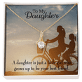 thumbnail image 2 of Alluring Ribbon Necklace with Mom's Best Friend Message Card – 14K White Gold or 18K Gold Finish, 2 of 20