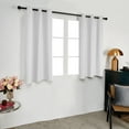 thumbnail image 6 of Deconovo Contemporary White Solid Print Blackout Curtains, Grommet Top, 38 x 54 Inch, 2 Panels, 6 of 9