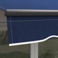 thumbnail image 2 of 10' x 8' Retractable Awning, Patio Awning Sunshade Shelter with Manual Crank Handle, 280gsm UV Resistant Fabric and Aluminum Frame for Deck, Balcony, Yard, Blue, 2 of 9