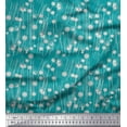 thumbnail image 1 of Soimoi polyester Crepe Fabric Geometrical Check & Aster Floral Decor Fabric Printed Yard 52 Inch Wide, 1 of 3