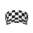 thumbnail image 2 of Kdxio 3d Black And White Chessboard Print Sun Visor Hat Golf Visor Adjustable Velcro Outdoor Sports Cap For Men Women, 2 of 7