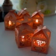 thumbnail image 5 of BalsaCircle 25 Blush 2" Party Favor Gift Boxes Laser Cut Lace Design Butterfly Decorations, 5 of 8