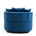 thumbnail image 5 of Living Room Accent Chair, Blue Velvet Modern With Foam Core Furniture, Chair, 5 of 5