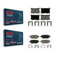 thumbnail image 1 of CMX Kit de Plaquettes de Frein en Céramique avant Arrière pour Voiture Hyundai Genesis G80 Kia K900 KCX-100080, 1 of 9