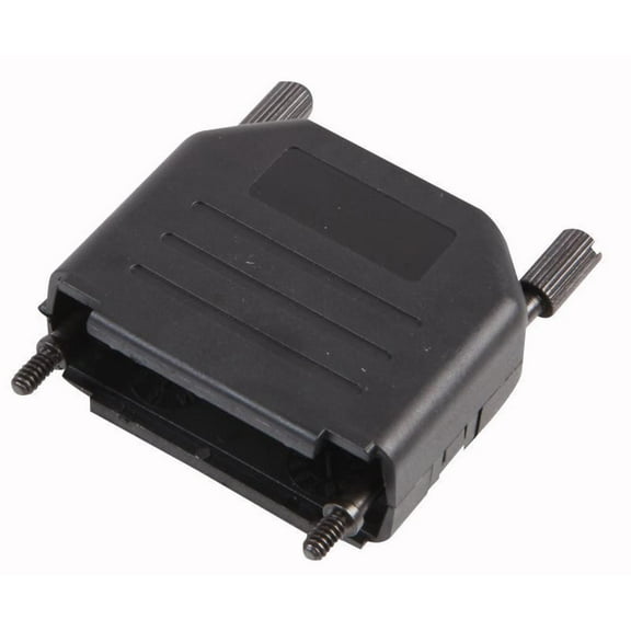 MH CONNECTORS - D-sub Hood, Plastic, Top Entry, Black, 15 Way, (DPPK15-K)