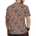thumbnail image 3 of T Shirt For Men Multicolor Paisley Print Mens Ethnic Floral Vintage Sportswear Summer Popular Tee Sh, 3 of 7