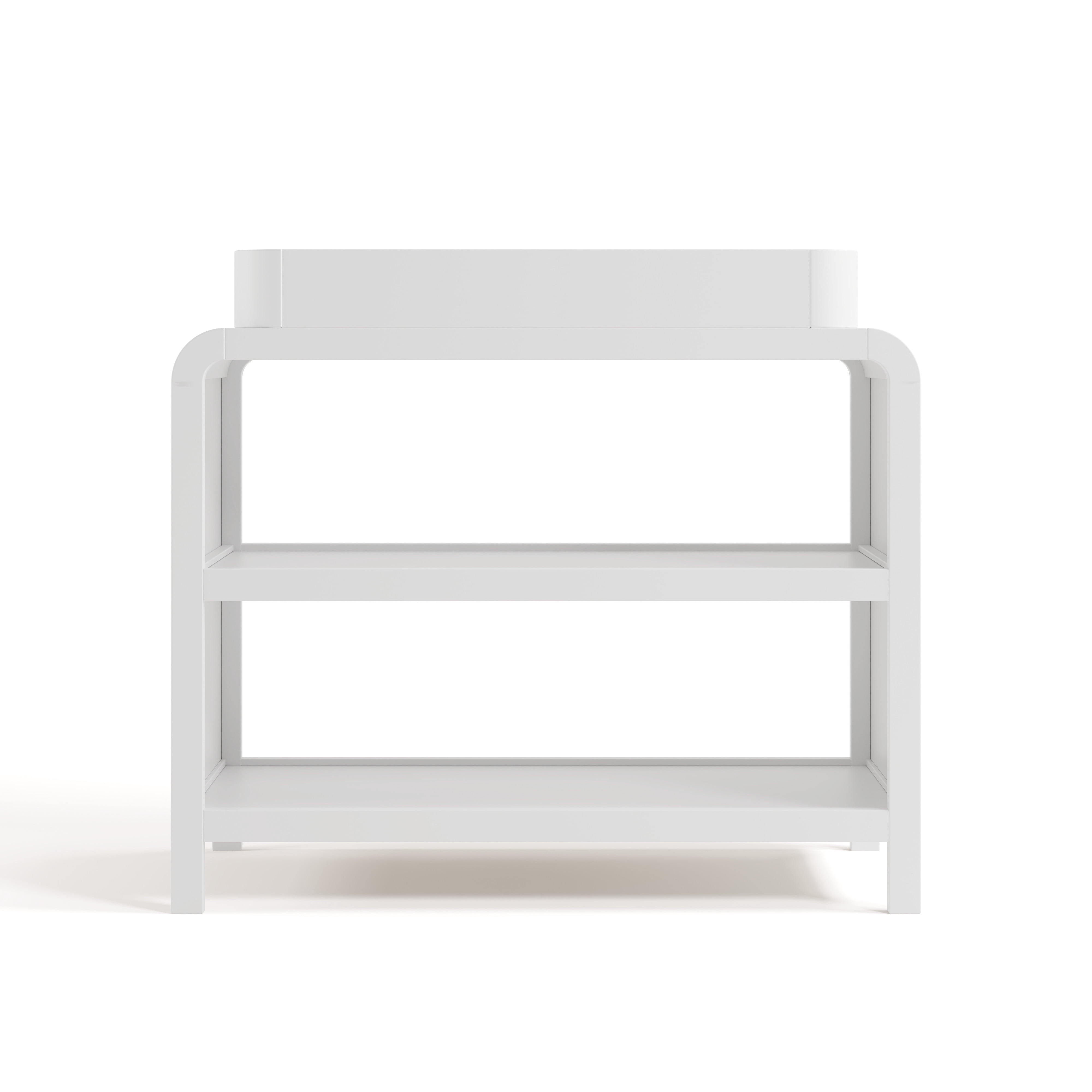 Storkcraft Santos Changing Table with Removable Infant Changing Table Topper, White