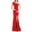Red, variant on Kaemgyyd Wedding Guest Dresses for Women Elegant Sexy One-Shoulder Formal Dresses Sleeveless Bodycon Split Maxi Dress for Party