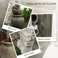 thumbnail image 4 of Outsunny Wine Jars Waterfall Fountain 4-Tier Outdoor Fountain Water Feature, 4 of 10