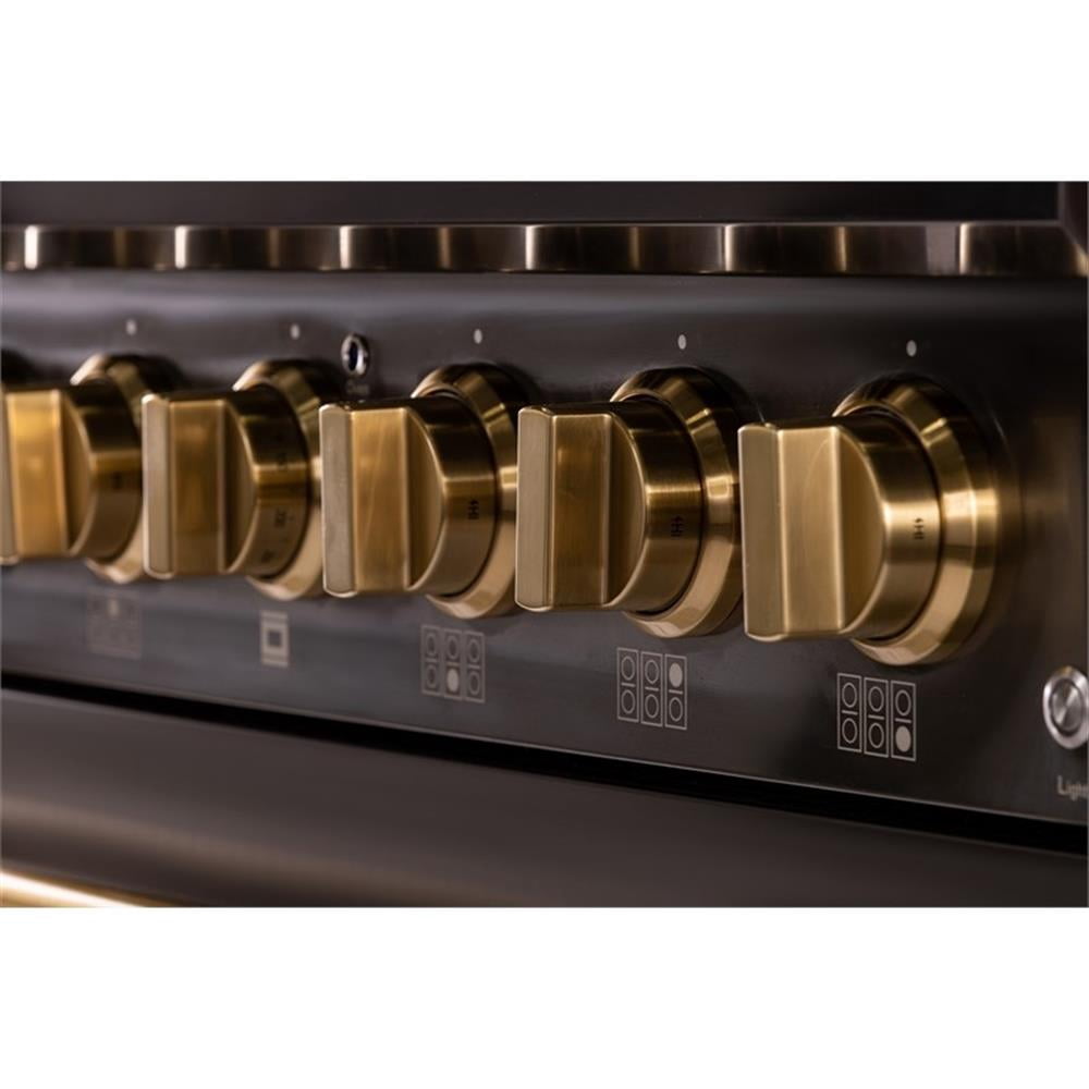 Pemberly Row 36" Propane Gas Range in Titanium Stainless Steel