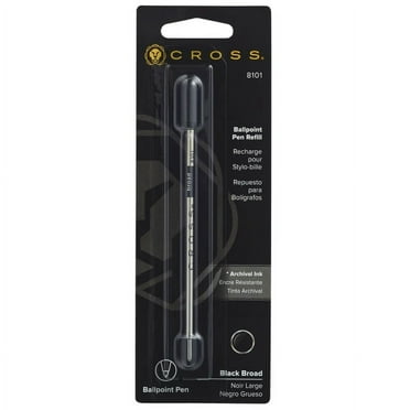 Cross® Standard Ballpoint Pen Refill, Broad Point, 1.33 mm, Black Ink