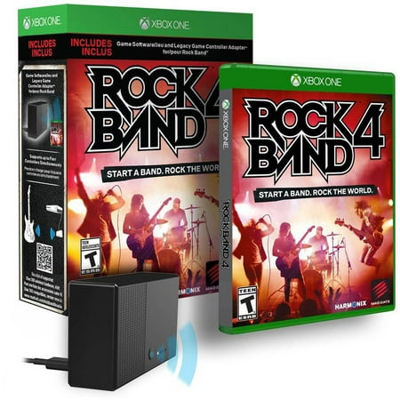 Rock Band 4 Bundle with Legacy Game Controller Adapter - Xbox