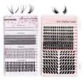 thumbnail image 4 of Lash Clusters Kit, Natural 628 Pcs Cluster Eyelash Extensions Kit 5-16mm Individual Lash Extensions Kit D Curl Fluffy Wispy False Eyelashes Kit,With Bond & Seal Tweezers Brush for beginner, 4 of 7