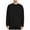 Black, variant on VSSSJ Mens Long Sleeve T-Shirt Loose Side Button Split Pullover Sweatshirts Crewneck Gym Workout Shirts Muscle Athletic Tee Shirt White XXXXL
