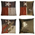 thumbnail image 1 of ABPHQTO Funda de almohada con la bandera de la estrella de Texas, funda de almohada con lentejuelas de sirena reversible con bandera de la estrella de Texas, funda de cojín para del hogar, 45x45 cm ABPHQTO FishPillow-QQ-15-18x18, 1 of 2
