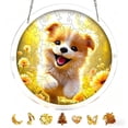 thumbnail image 2 of Acrylic Puzzle Colorful Window Decor, 7.4in Unique Animal Shaped Wooden Jigsaw Puzzles, Indoor Outdoor Patio Balcony Window Decor Housewarming Holiday Gift, Cute Magical Home Decor, 2 of 6