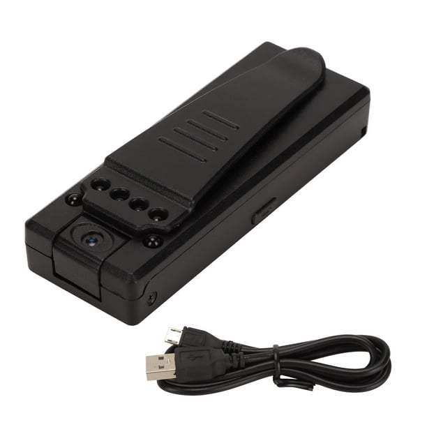 Cámara corporal HD 1080p compatible con tarjeta de memoria de 32GB grabadora de vídeo de bolsillo portátil con clip trasero para deportes al aire libre