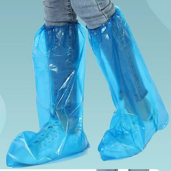 10 pieces of outdoor waterproof and disposable shoe covers for drifting, anti slip and disposable rain shoe covers for riding in high rain