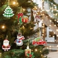 thumbnail image 4 of Handmade Rhinestone Painting Hanging Ornament Art Craft For Holiday Festive Party Decorations DIY Christmas Sparkling Elegant Design, 4 of 6