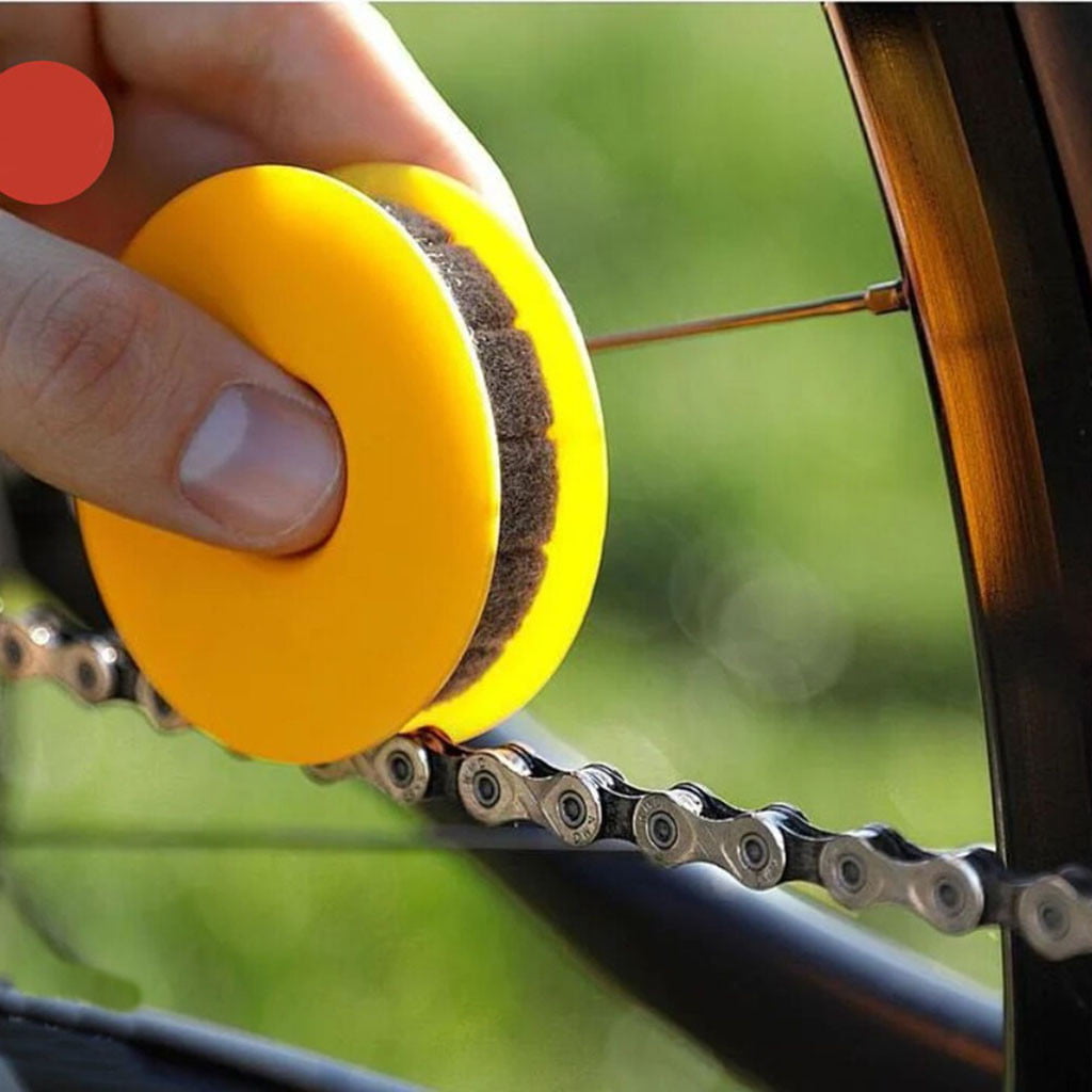 Bike Chain Gear Oiler Roller Bicycle Chain Washer Cleaner Bike Tool L2O7 I2I6 