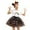 Orange, variant on Zylarhe Girls Hallowmas Dance Skirt Hairband Set Ballet Party Performance for Kids Orange 9-11 Years