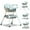 Light Blue, variant on HAOUUCYIN 4-in-1 Baby High Chair, Portable Dining Chairs Eat & Play with Double-Layer Dinner Plate and Toy Rack, for 0-36 Months, Pink